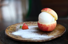 Apple sorbet mit Zimt