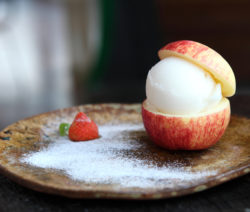 Apple sorbet mit Zimt
