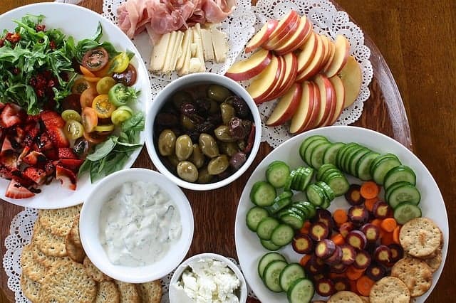 Französische Gemüsevorspeise Crudités