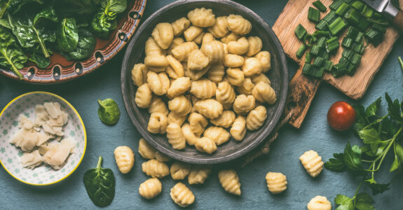 Gnocchi in Frischkäse-Spinat-Soße