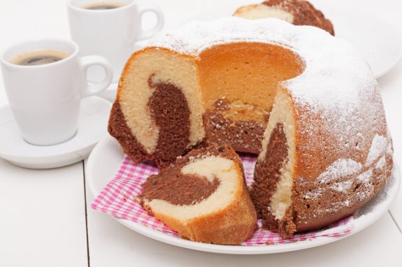 Marmorkuchen in Gugelhupfform
