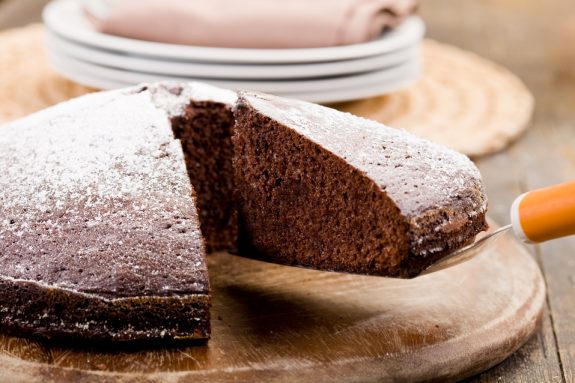 Rotweinkuchen mit Schokolade