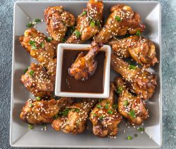 Chicken teriyaki wings mit Teriyaki Sauce