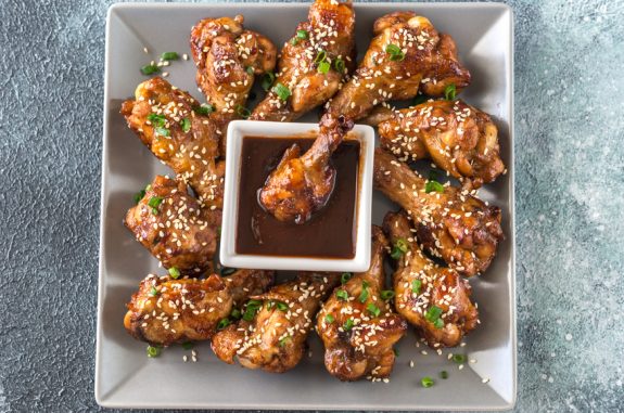 Chicken teriyaki wings mit Teriyaki Sauce