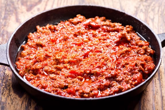 Fleischsauce aus Hackfleisch