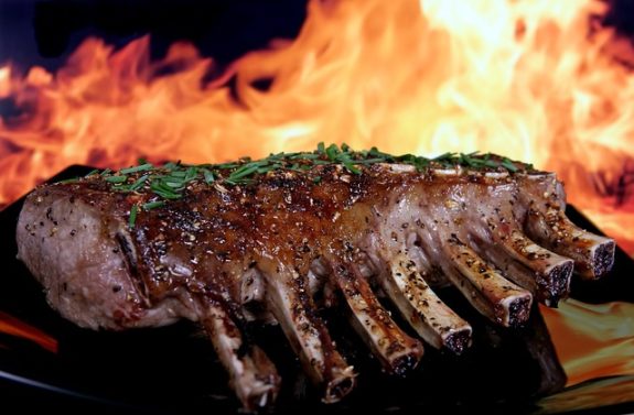 Gegrillter Lammrücken