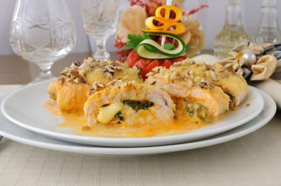 Chicken breast stuffed with spinach
