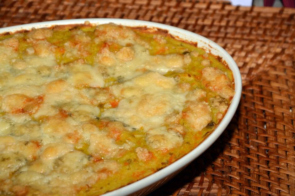 » Pilz - Knöpfle Auflauf mit Champignons und Spinat, Rezept
