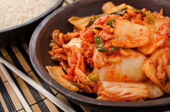 Leckere Kimchi nach traditioneller Zubereitung der koreanischen Küche