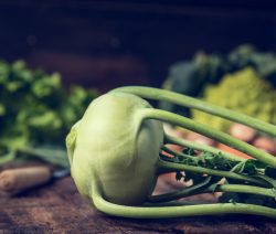 kohlrabischaumsüppchen in der knolle