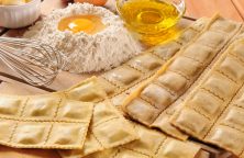 Lachs-Maultaschen mit Butter